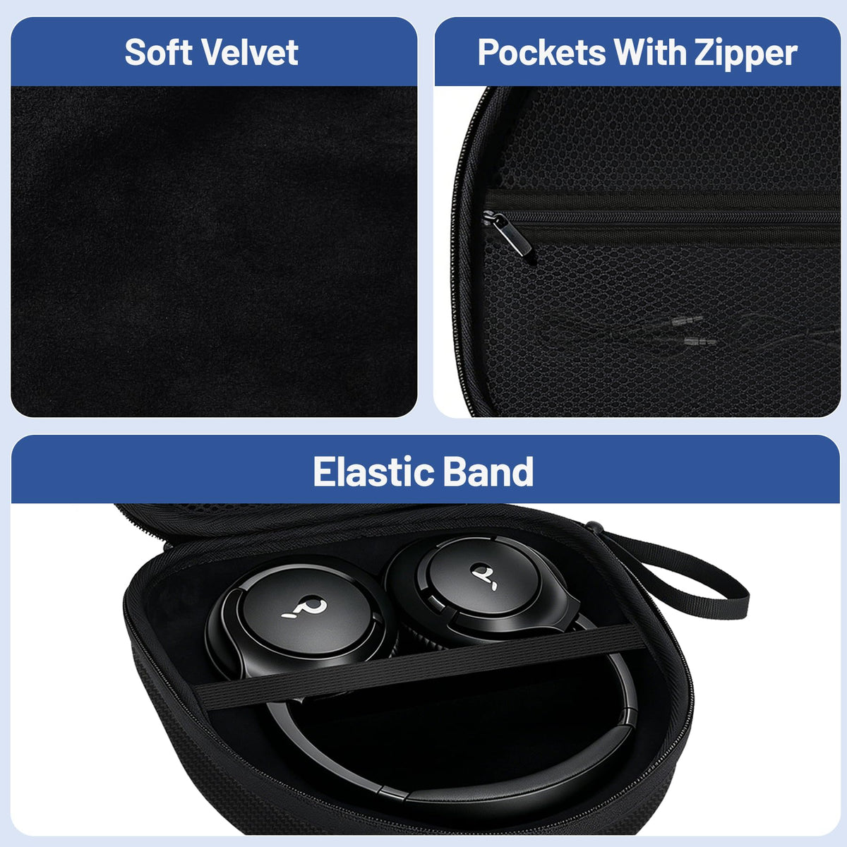 YPW EVA case for Sony WH-CH720N guards against scratches on the go.