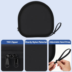 YPW EVA case for TOZO HT3/HT2 keeps headphones secure while commuting.