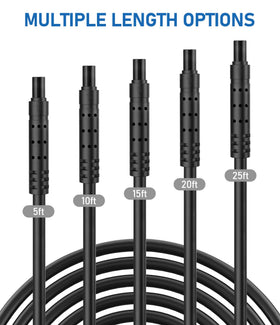 YQMAJIM 4Pin 25ft extension offers long reach while maintaining video clarity