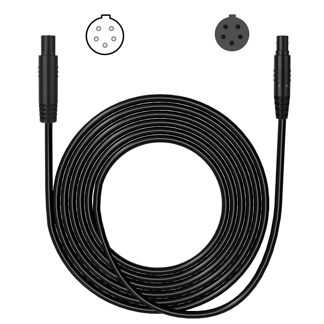 YQMAJIM 5‑pin front connector closeup showing secure fit and reliable connection