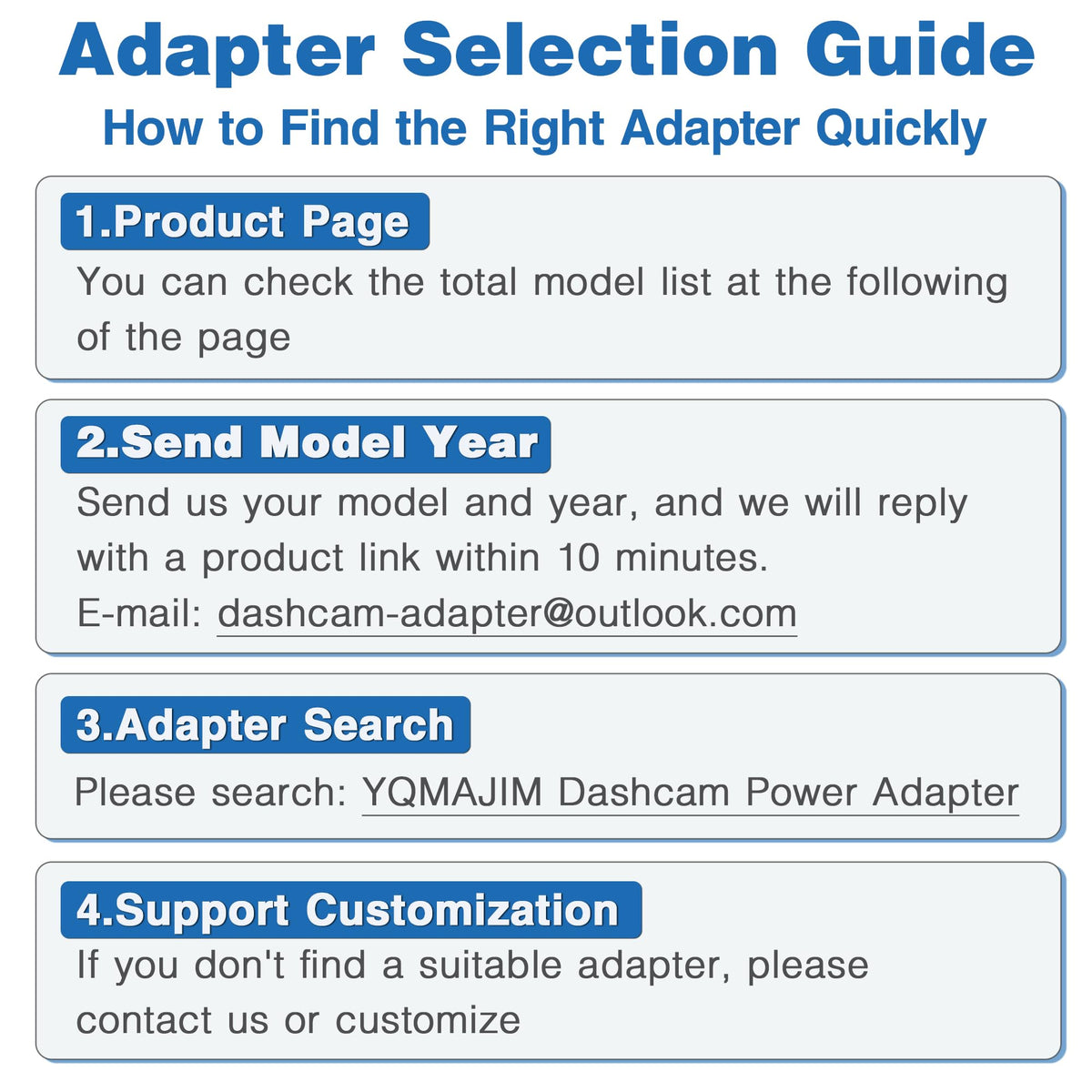 YQMAJIM 7-pin port check aids compatibility before purchase.