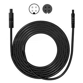 YQMAJIM dash cam extension cable 4-pin 33ft in a car, enabling flexible rear view installation.
