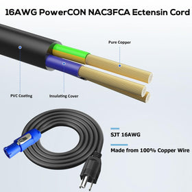 YQMRCZRF 16AWG copper-core conductor delivers efficient current with low heat