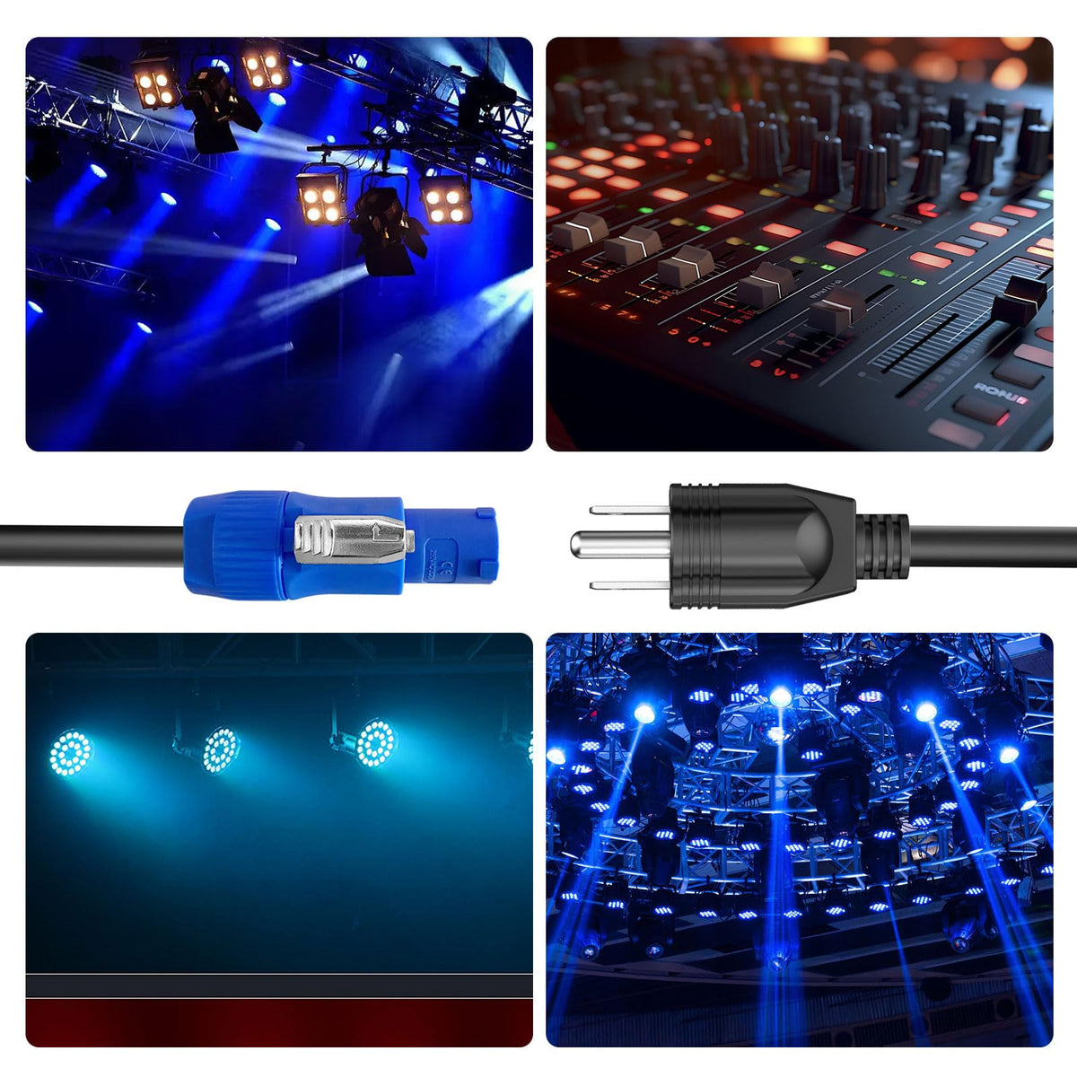 YQMRCZRF stage-light setup compatibility supports reliable power to lighting gear