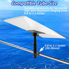 Durable clamps grip horizontal rails, ensuring steady Starlink Gen 3 setup