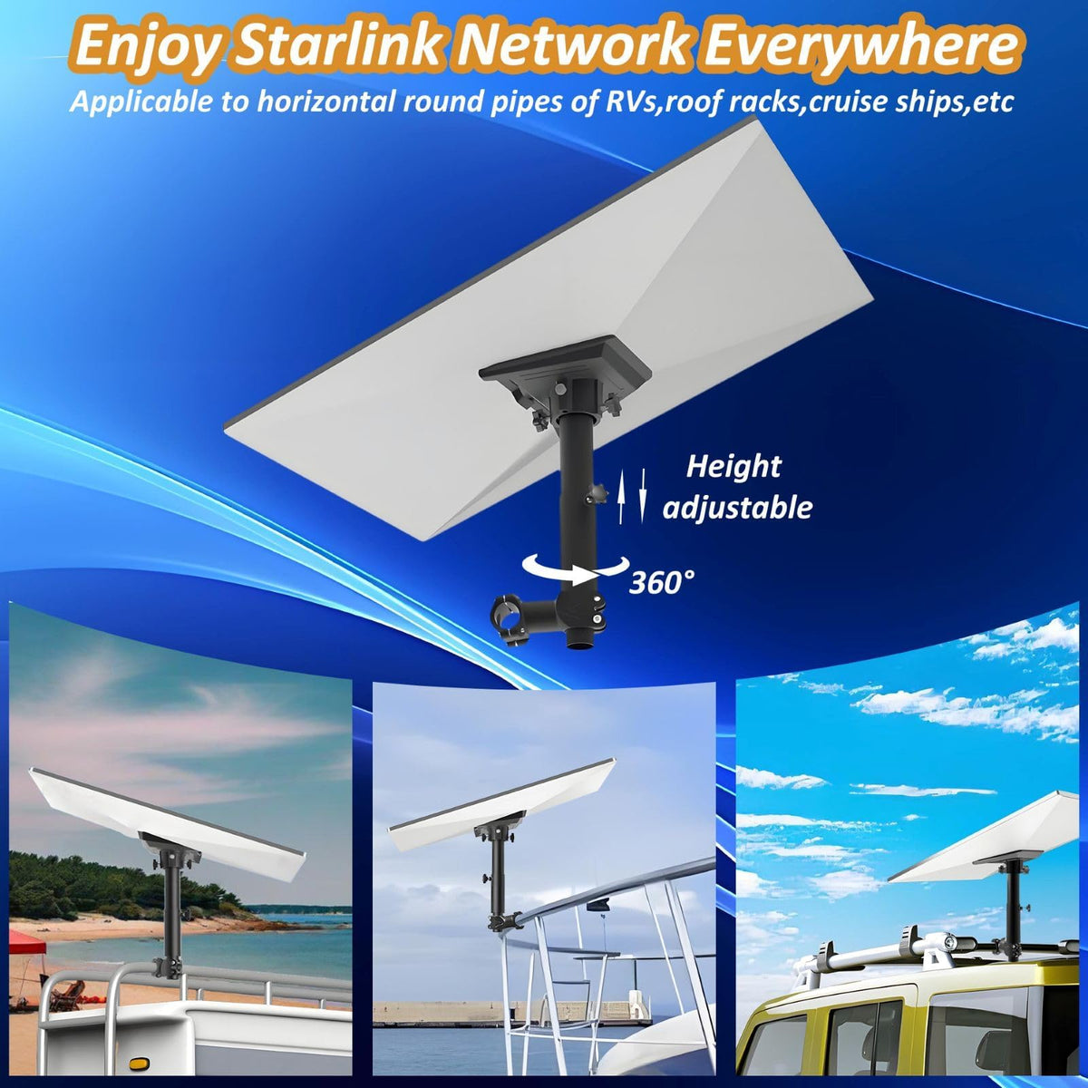 Telescopic rods with corrosion-resistant finish for flexible installation