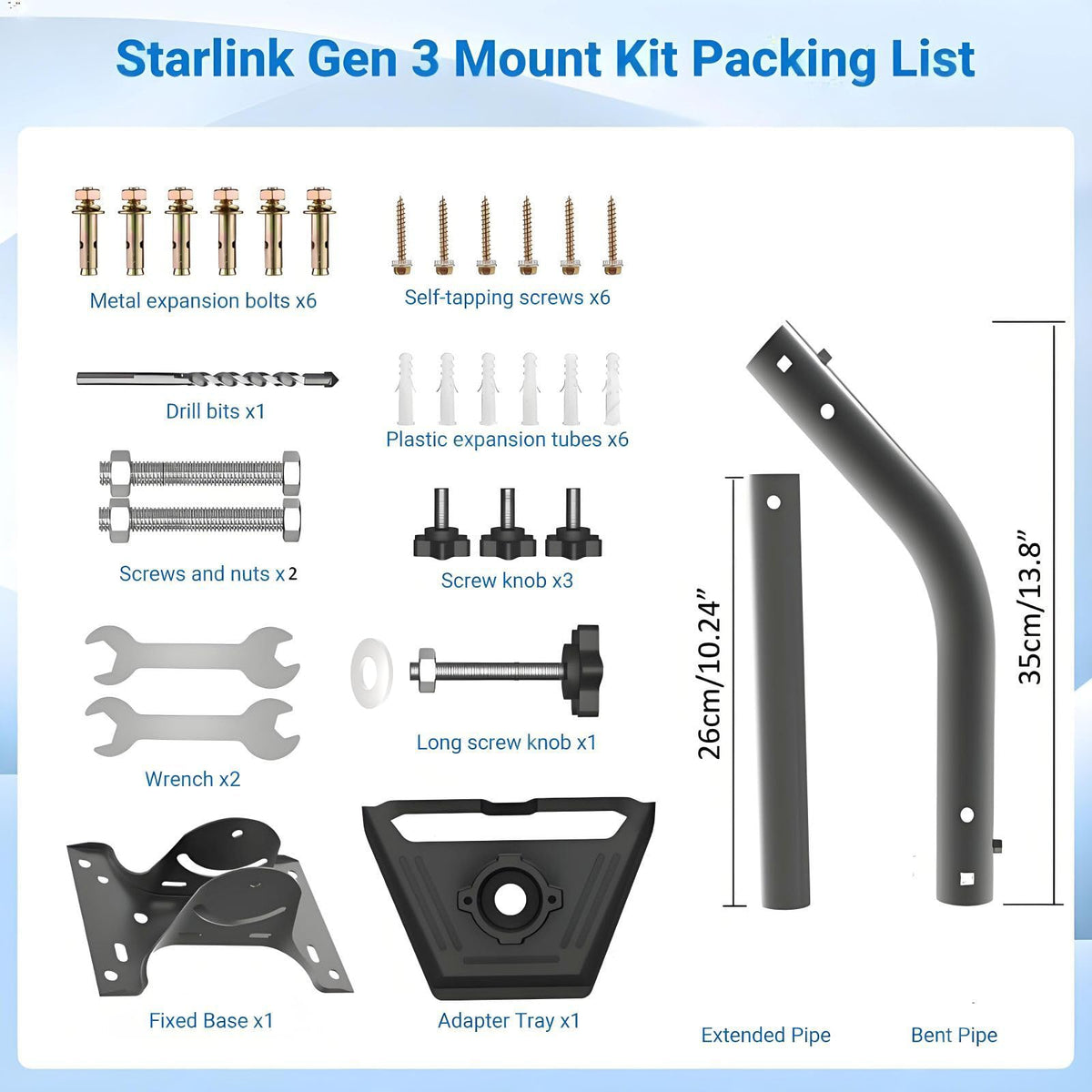 YQZGRH Starlink Gen 3 weatherproof design withstands rain and snow.