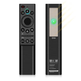 Yrtnlo remote front profile showing buttons and ergonomic layout for easy control