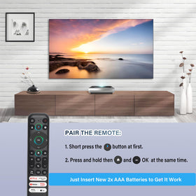Yrtnlo RC813 infrared range shown across a living room.