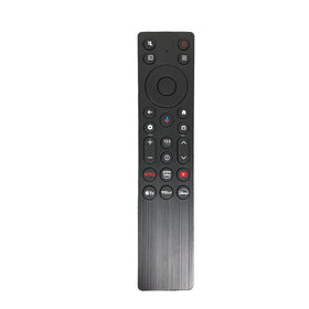 Yrtnlo RC923A FMB1 remote front view enabling easy voice control for TCL TVs.