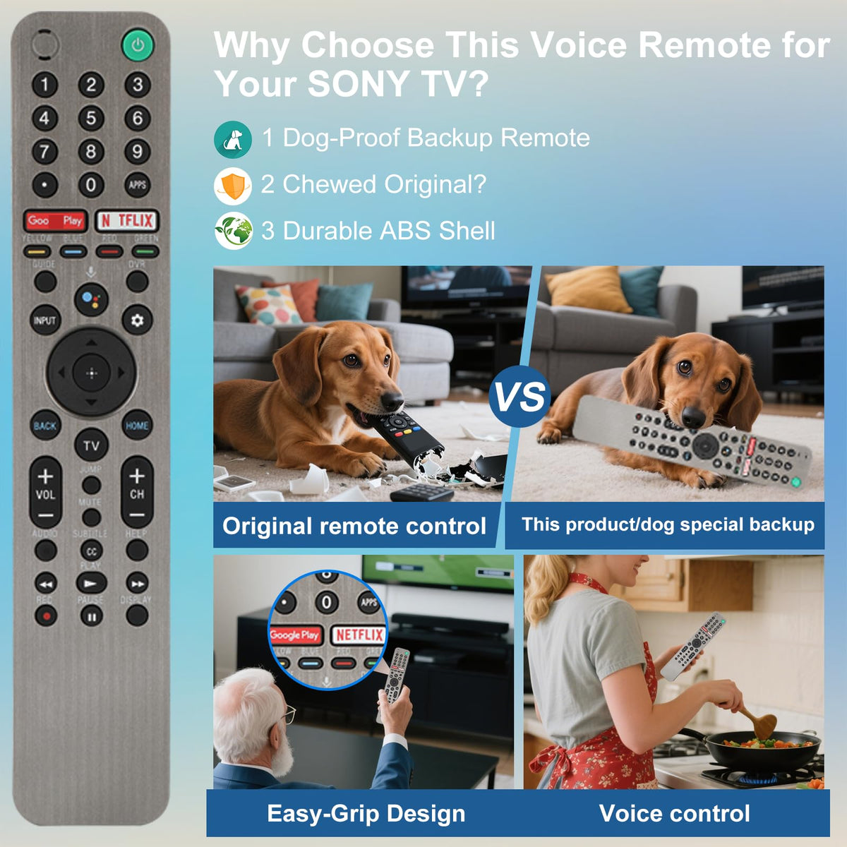 YRwzbp RMF-TX600U Google Assistant hotkey close-up for hands-free control