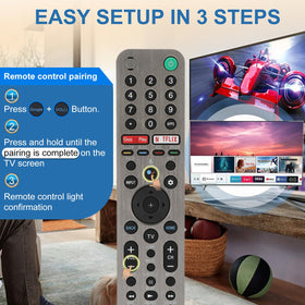 YRwzbp RMF-TX600U remote with mic demonstrates voice control capability