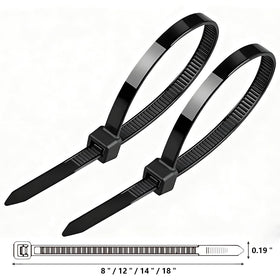 YSHFNUHSJ heavy-duty zip ties secure outdoor projects with UV resistance and reliable self-locking action.