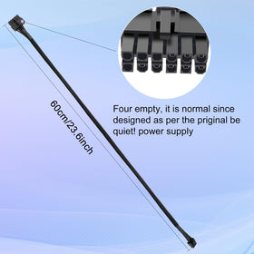 YSIUENG cable length beside a ruler showing 25.5-inch reach for flexible placement