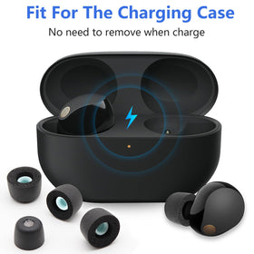 Matte-surface ear tips provide durable grip during daily use