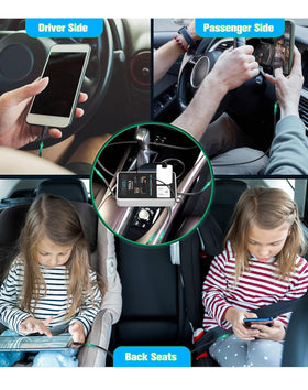 YSOLX next to a smartphone to show compact size and portability