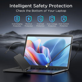 YSSTKFD 65W charger with safety-certified design for Lenovo power needs.