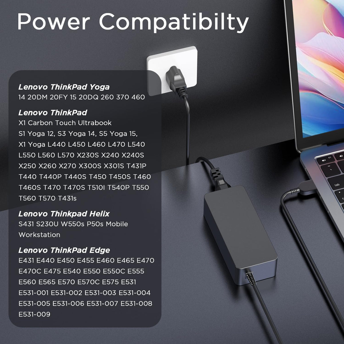 YSSTKFD 65W charger ready for home, office, or travel use with reliable performance.