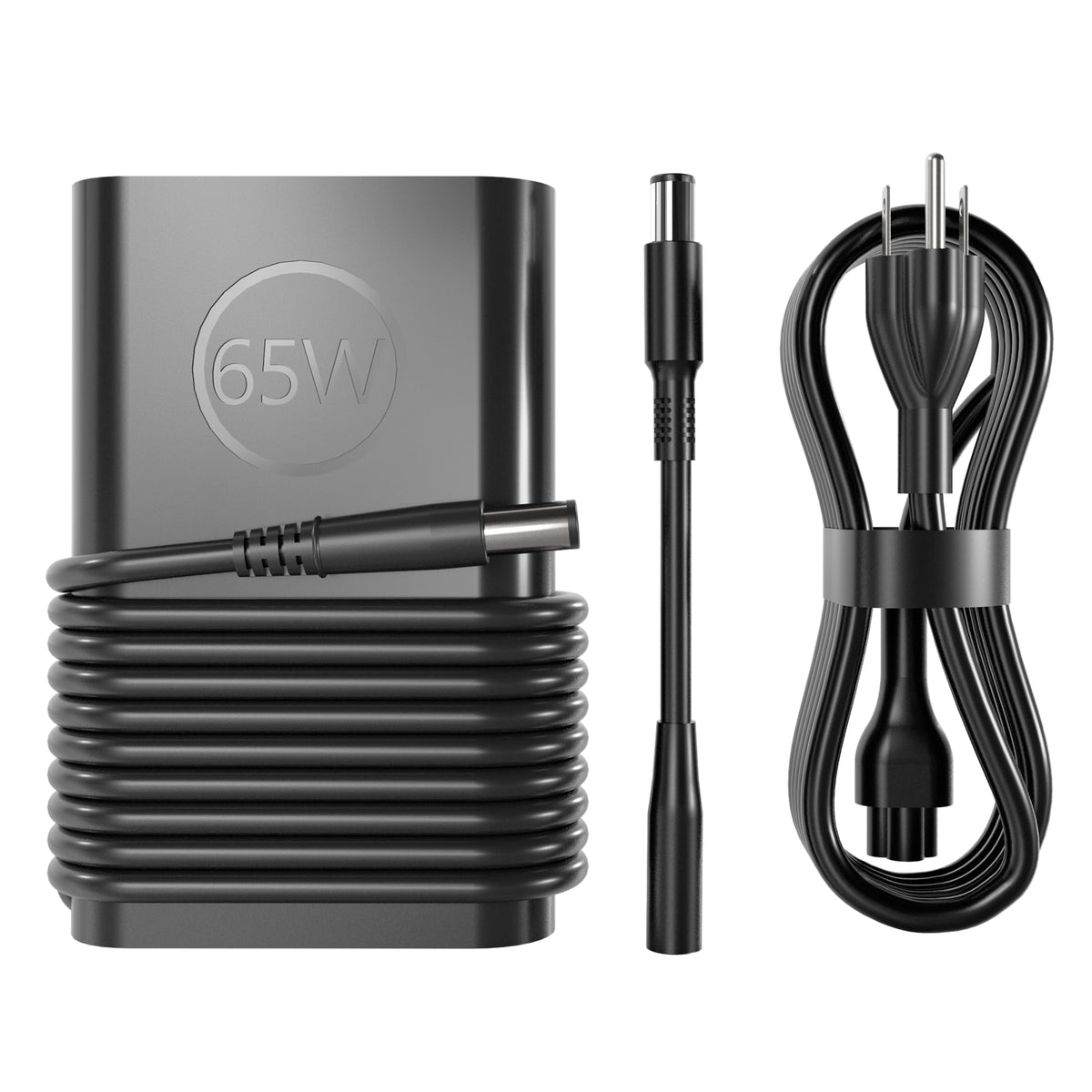 YTech 65W Dell Inspiron charger with 4.5x3.0mm connector for reliable power on the go.