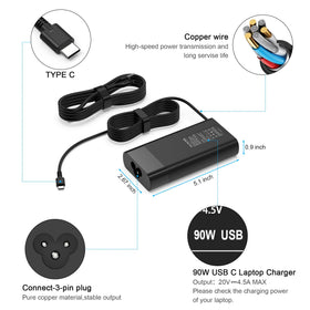 YTech USB‑C connector closeup highlighting robust port and reliable power delivery