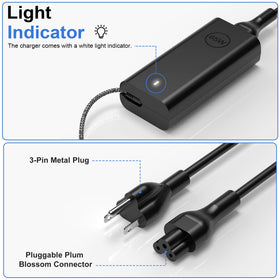 YTech Dell Precision charger compatible with 3480 to 3580 models