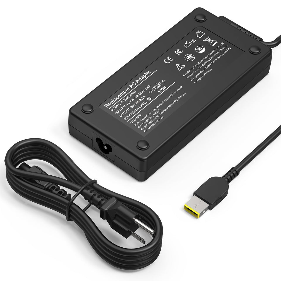 YTech front view of charger showing compact design and reliable power