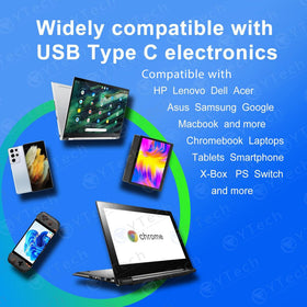 YTech package includes adapter, power cord, and quick instruction for setup.