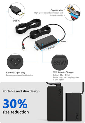 YTech Lenovo ThinkPad series compatibility image showing broad USB-C laptop support.