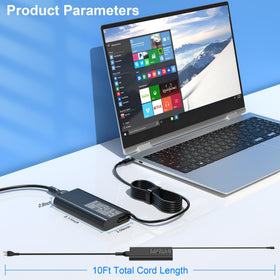 YTech New Slim 90W USB-C charger Dell XPS and Latitude compatibility