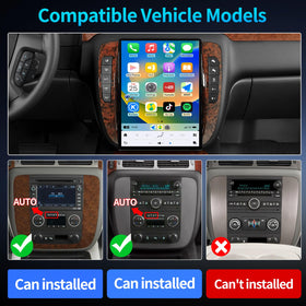 YTPIIVWEW car stereo with Apple CarPlay and Android Auto compatibility for seamless use