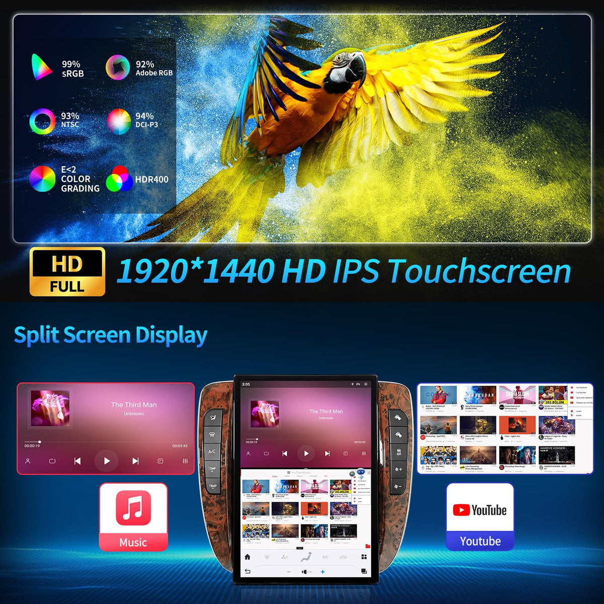 YTPIIVWEW backup camera 1080p 170-degree view improves reversing safety