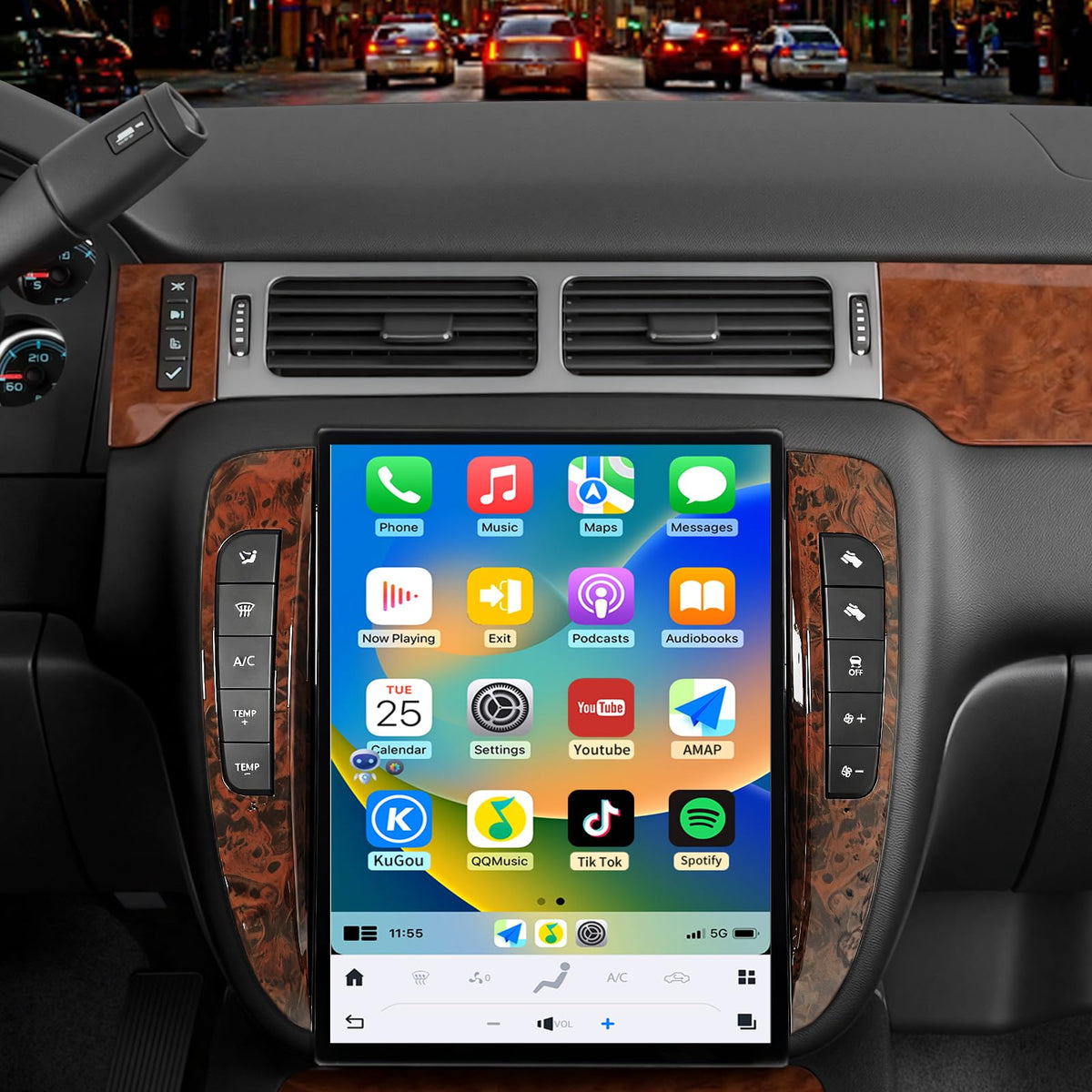 YTPIIVWEW car radio Yukon 2007-2013, large 13.8-inch screen enhances infotainment