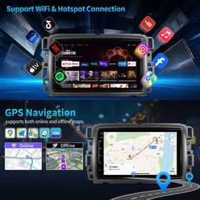 YTPIIVWEW wireless CarPlay and Android Auto for hands-free access.