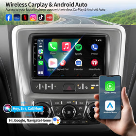 YTPIIVWEW WiFi hotspot-enabled car radio for online maps and streaming.