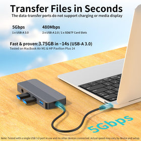 Yuanshan docking station 3.5mm audio jack for focused work