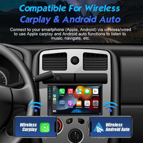 YUANTING 7-inch double din stereo with Android Auto for easy app access