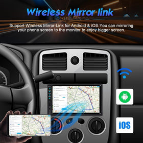 YUANTING 7-inch mirror-link displays phone screen on the stereo for navigation