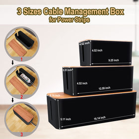 YUANYE large box open with power strip inside demonstrating hidden surge protector safety
