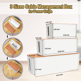 YUANYE large box enclosing a power strip for safer floor space