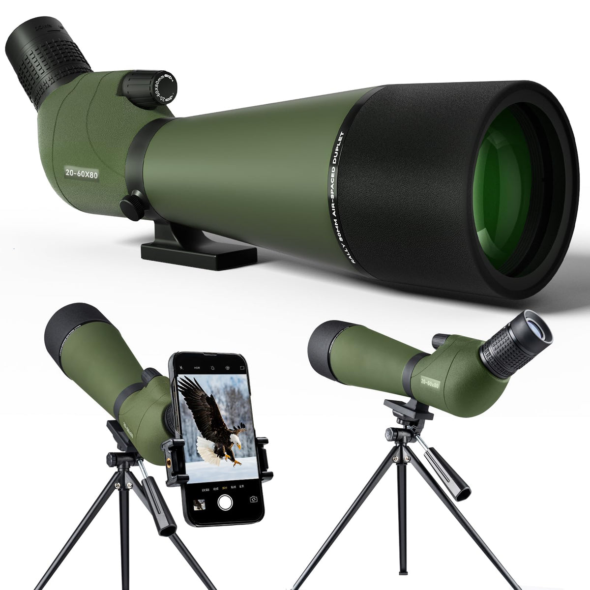 Yuanzimoo 20-60x80 spotting scope overview for versatile field viewing and birdwatching
