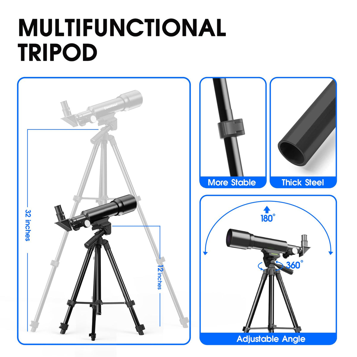 YUANZIMOO phone adapter attached to eyepiece enabling simple astrophotography