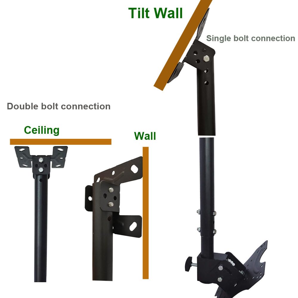 Yuarisx ceiling mount swivels 360 degrees for flexible setup