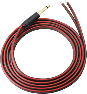 Yuchenfeng 1/4-inch TS mono plug to bare wire adapter for quick on-site connections