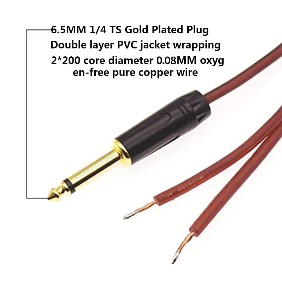 Yuchenfeng bare wire ends ready for screw terminal connections and easy installs