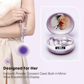 YUEHEMEI detachable crystal butterfly ear-clips allow customizable style.