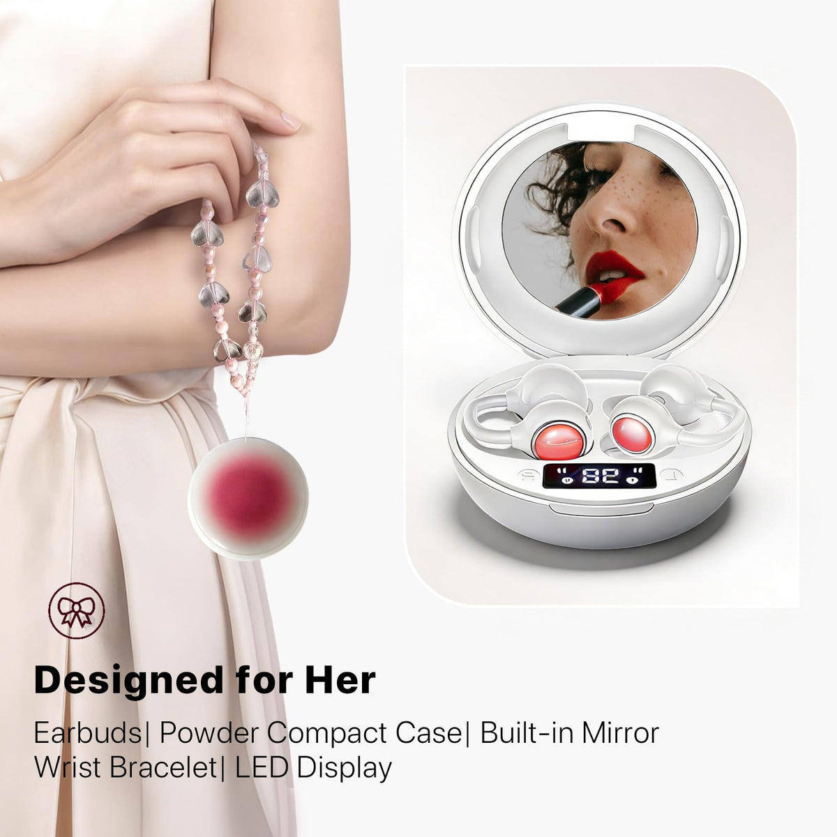 YUEHEMEI detachable crystal butterfly earclips to customize your look