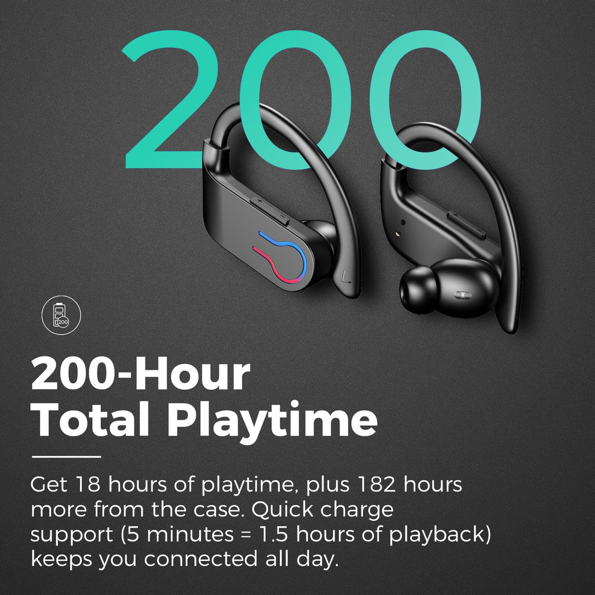 YUEHEMEI earbuds pairing with Bluetooth 6.1 for quick setup