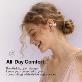 YUEHEMEI matching beaded bracelet carries earbuds stylishly.