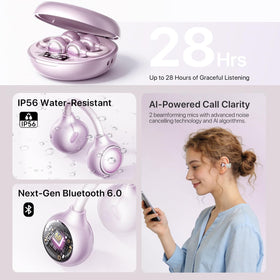 YUEHEMEI open-ear comfort reduces fatigue while keeping awareness.