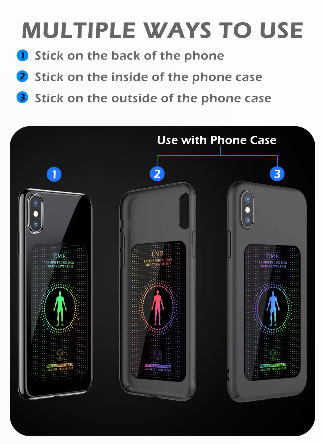 YUEKAI stickers are reusable and repositionable across devices